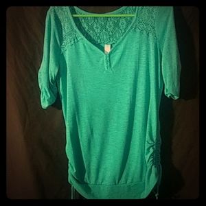 Sea foam green springtime top